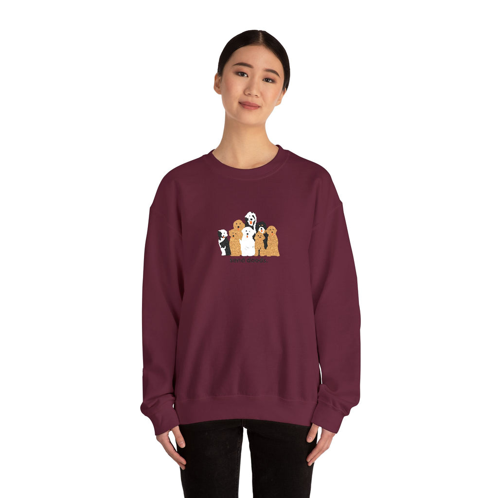 Embroidered Send Doods Crewneck Sweatshirt