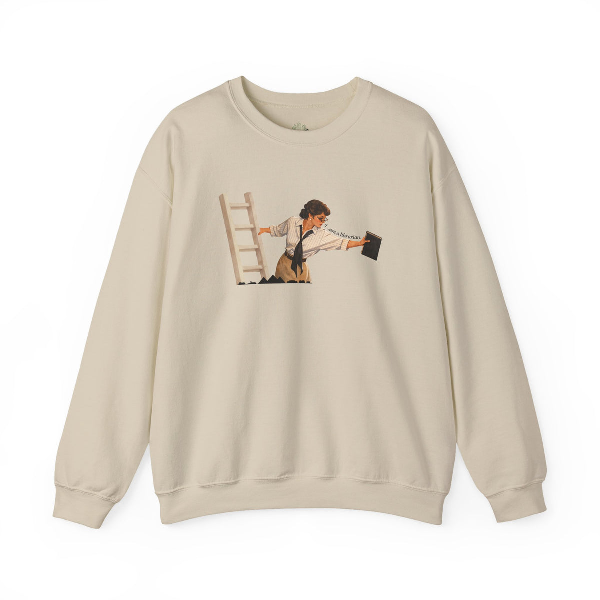 Vintage Evelyn Librarian Crewneck Sweatshirt