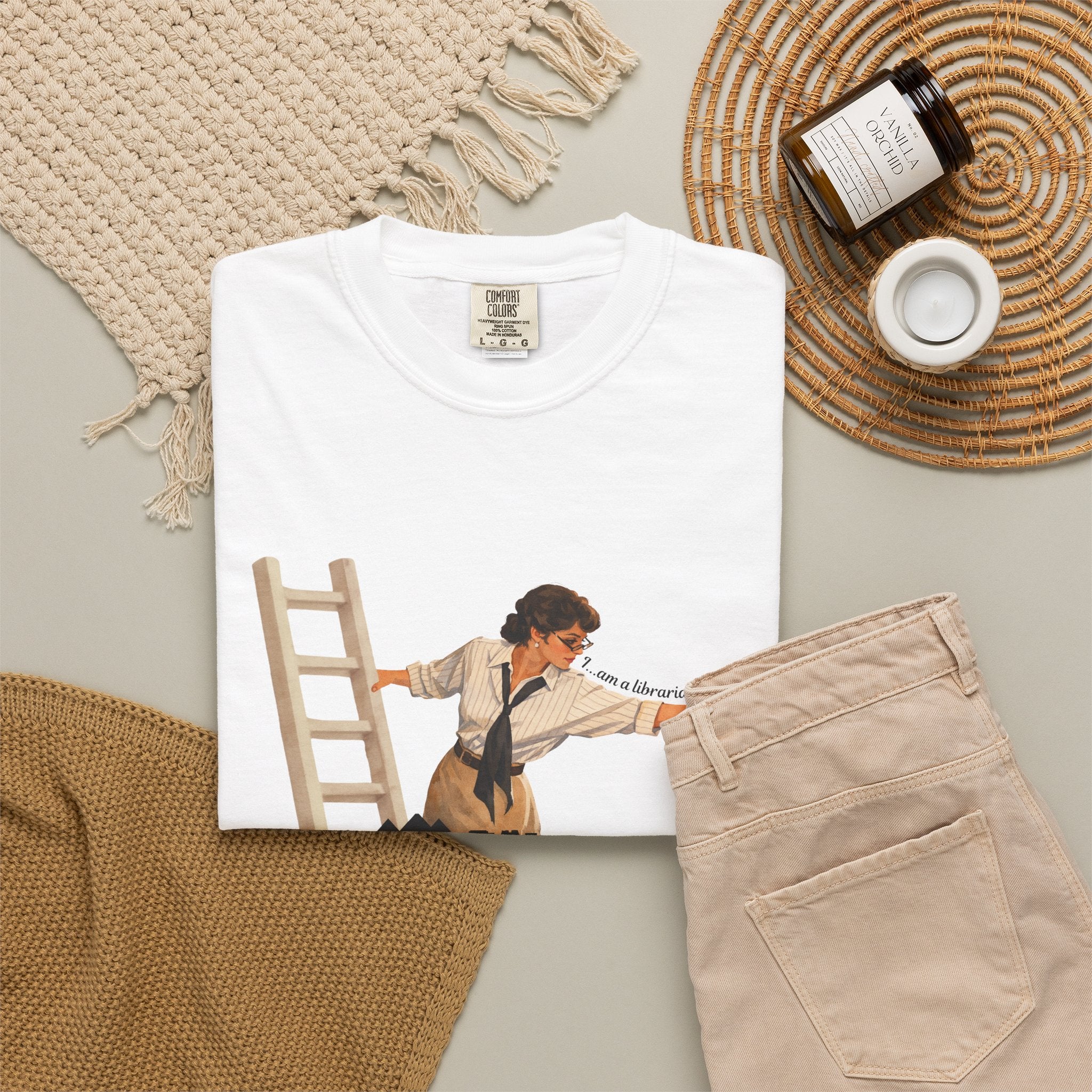 Evelyn Librarian Tee