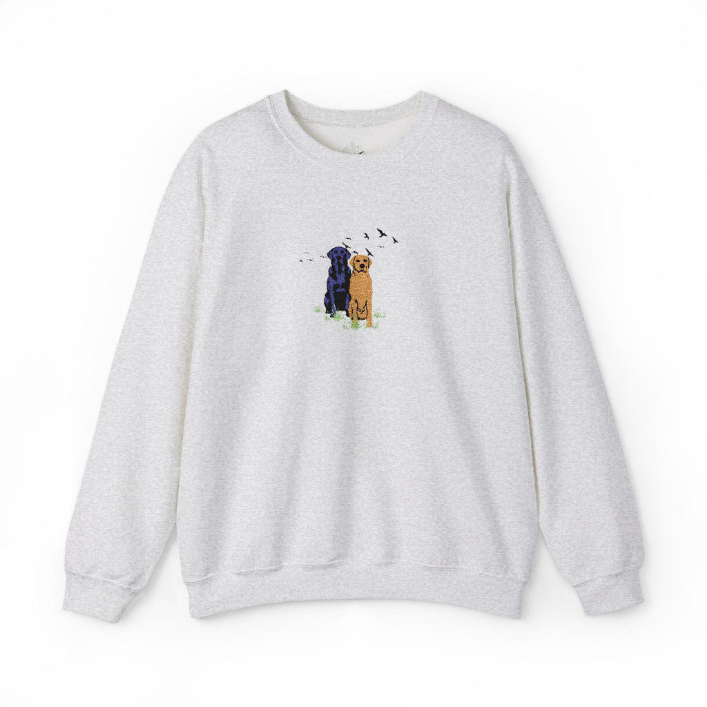 Embroidered Dog Crewneck Sweatshirt