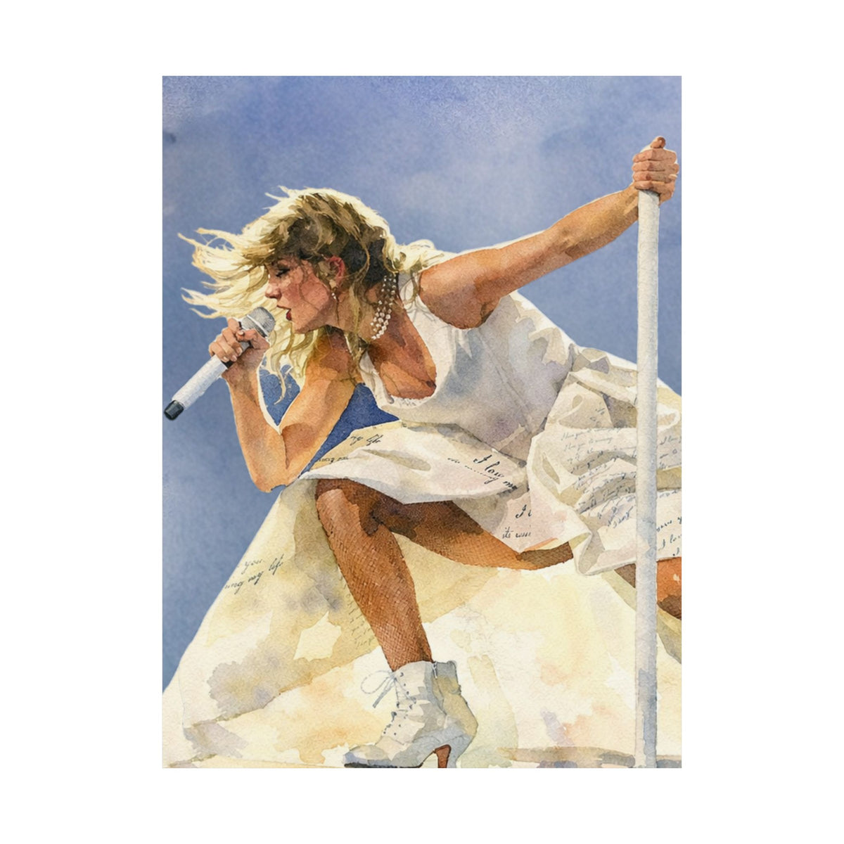 Music Lover Poet Art Print
