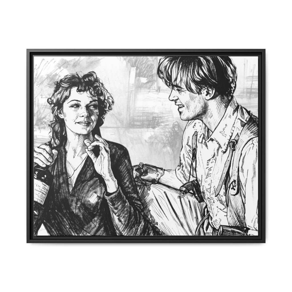 Rick & Evelyn Framed Canvas