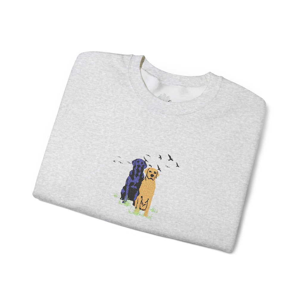 Embroidered Dog Crewneck Sweatshirt
