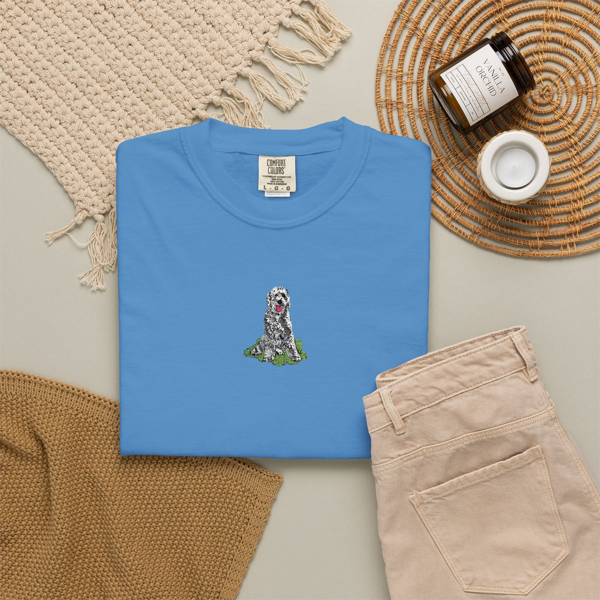 Sheepadoodle Embroidered Tee