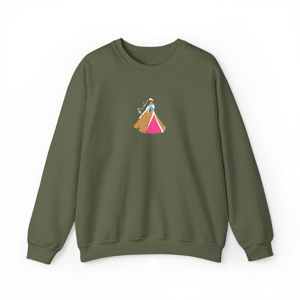 Embroidered Princess Crewneck Sweatshirt