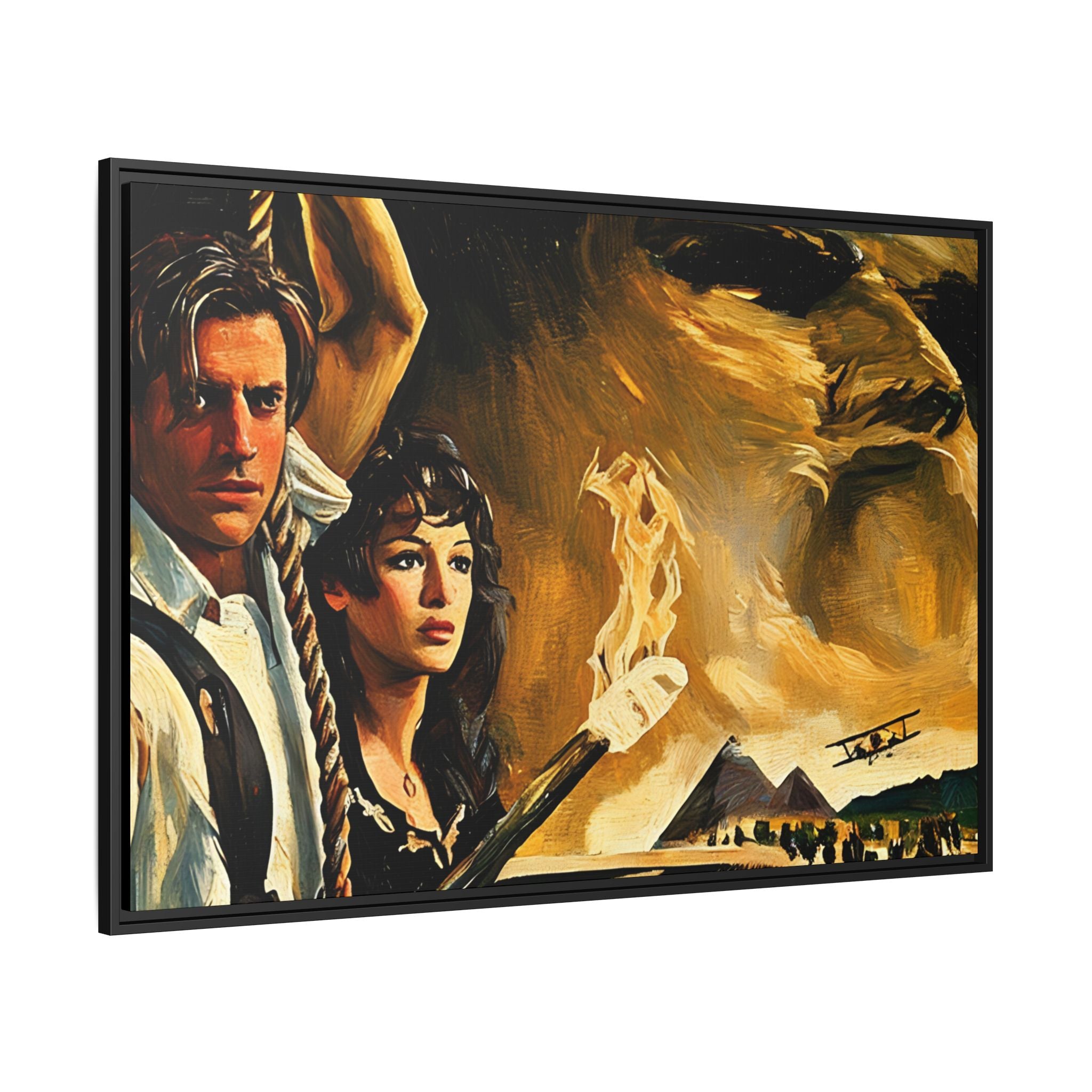 Rick & Evelyn Framed Canvas