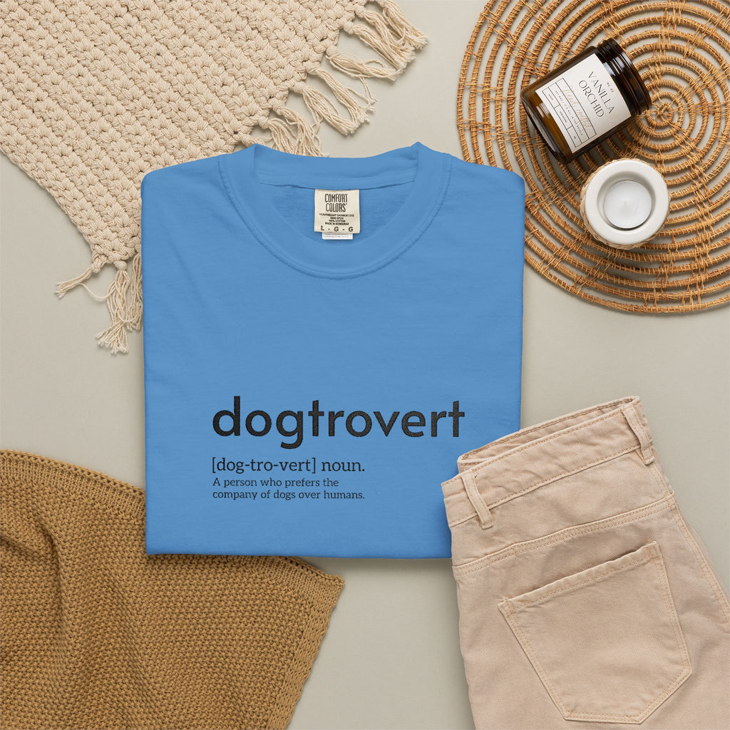 Dog-tro-vert Embroidered T-Shirt