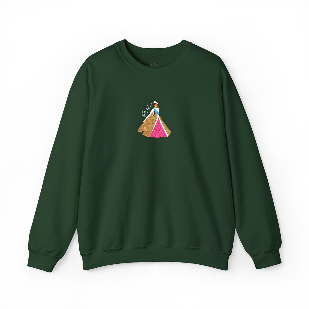 Embroidered Princess Crewneck Sweatshirt