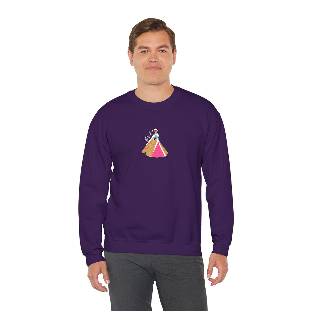 Embroidered Princess Crewneck Sweatshirt