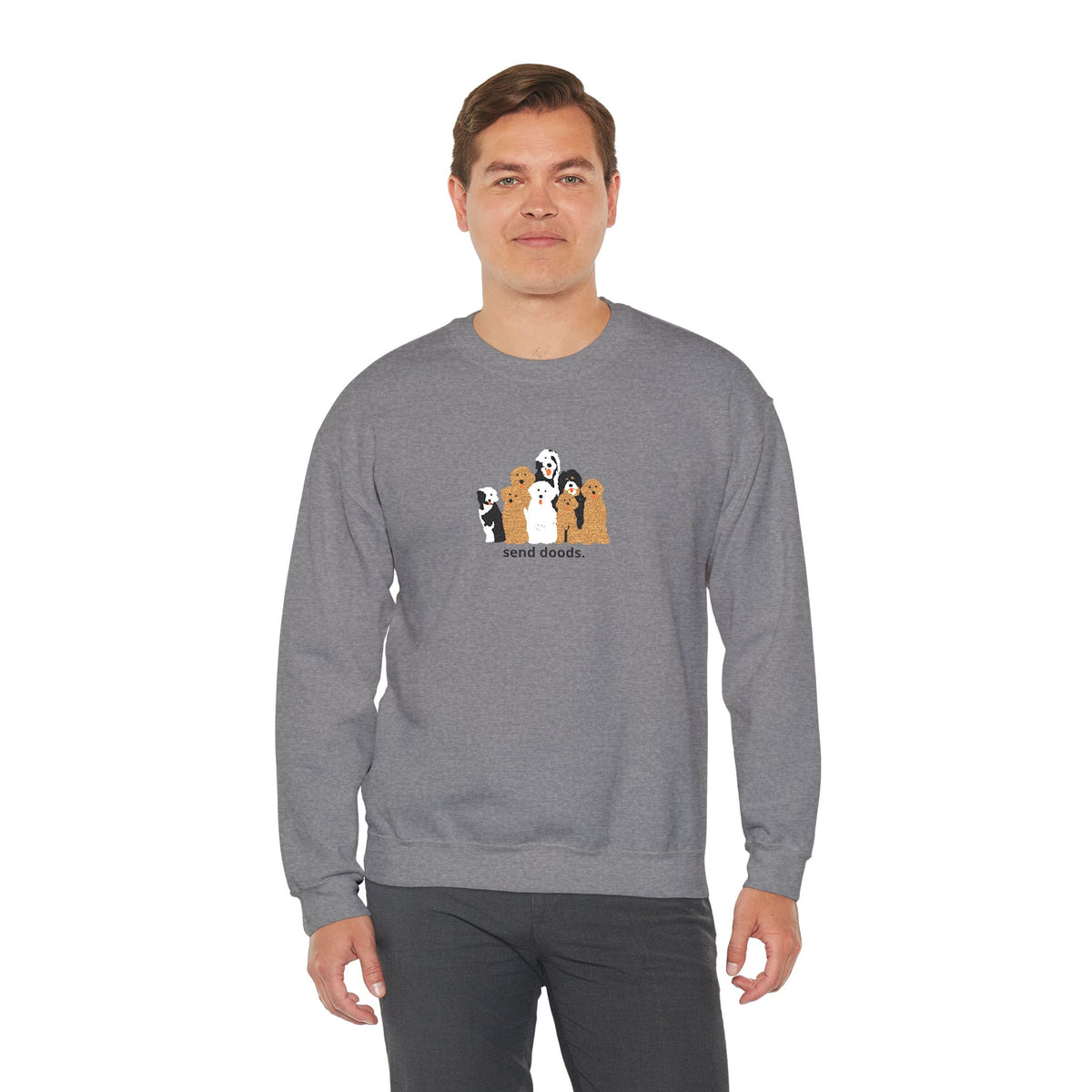Embroidered Send Doods Crewneck Sweatshirt