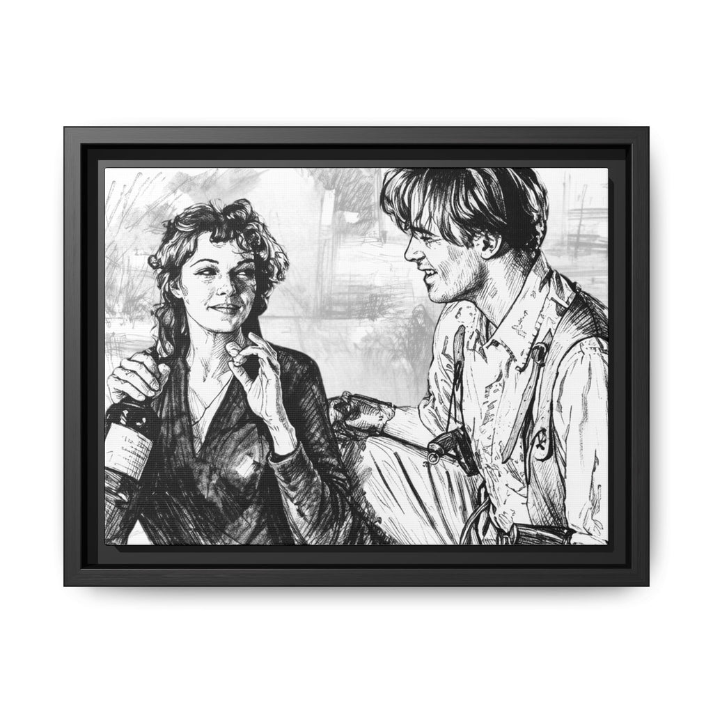Rick & Evelyn Framed Canvas