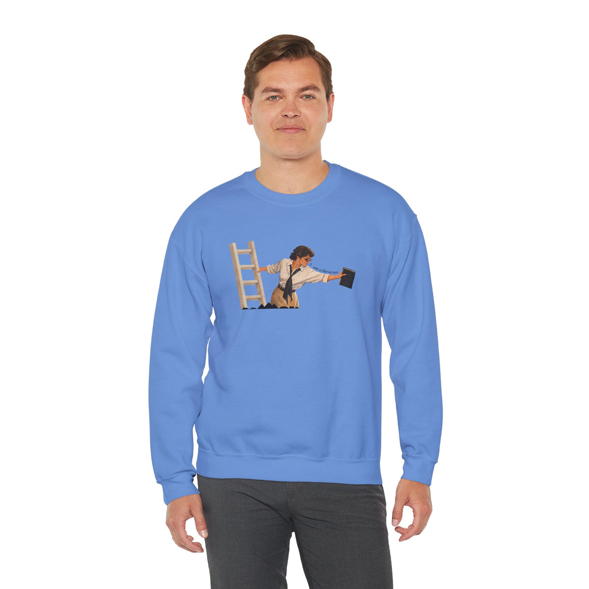 Vintage Evelyn Librarian Crewneck Sweatshirt