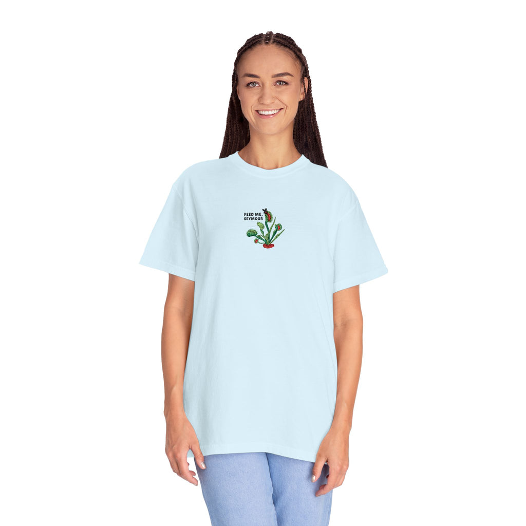 Embroidered Feed Me Seymour Tee