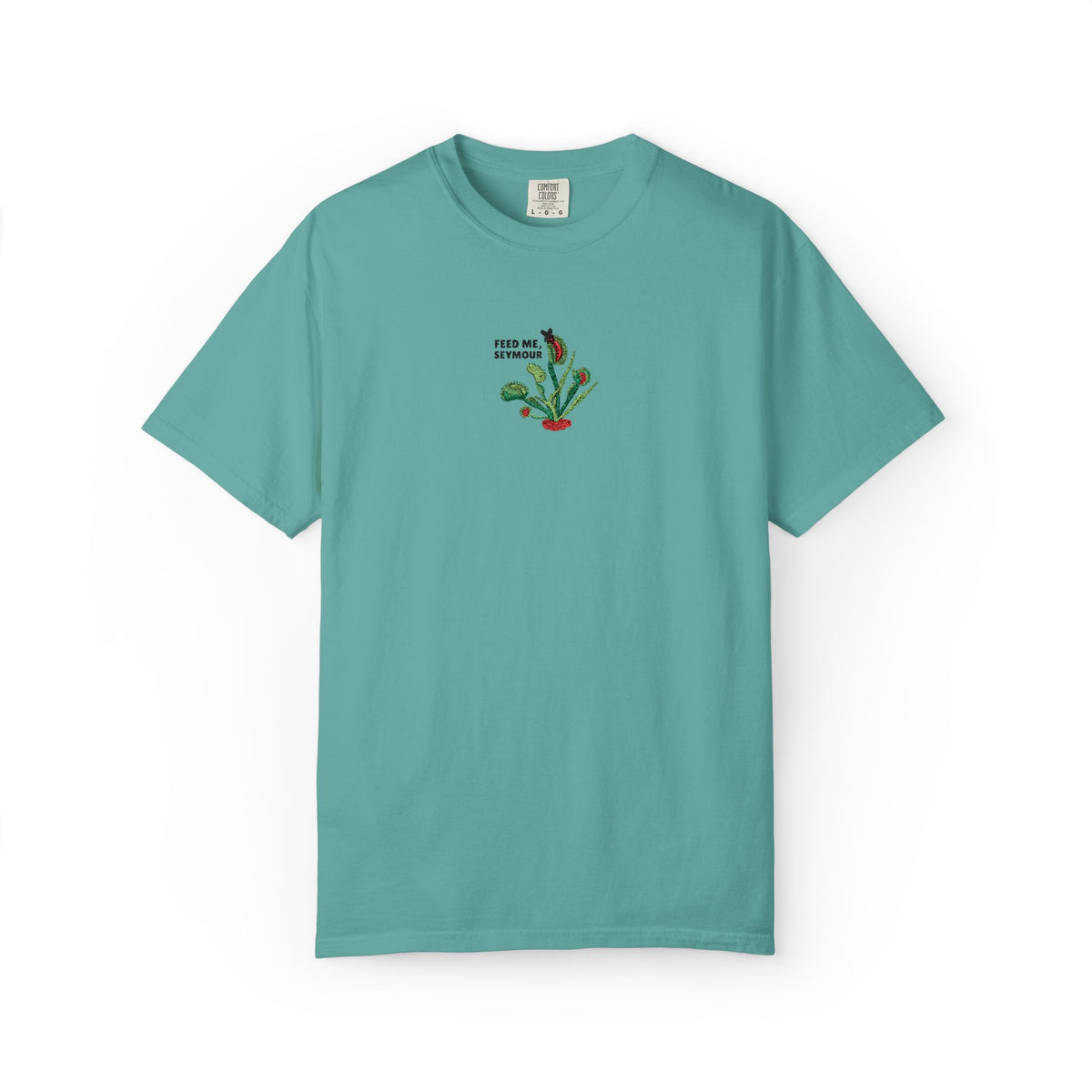 Embroidered Feed Me Seymour Tee