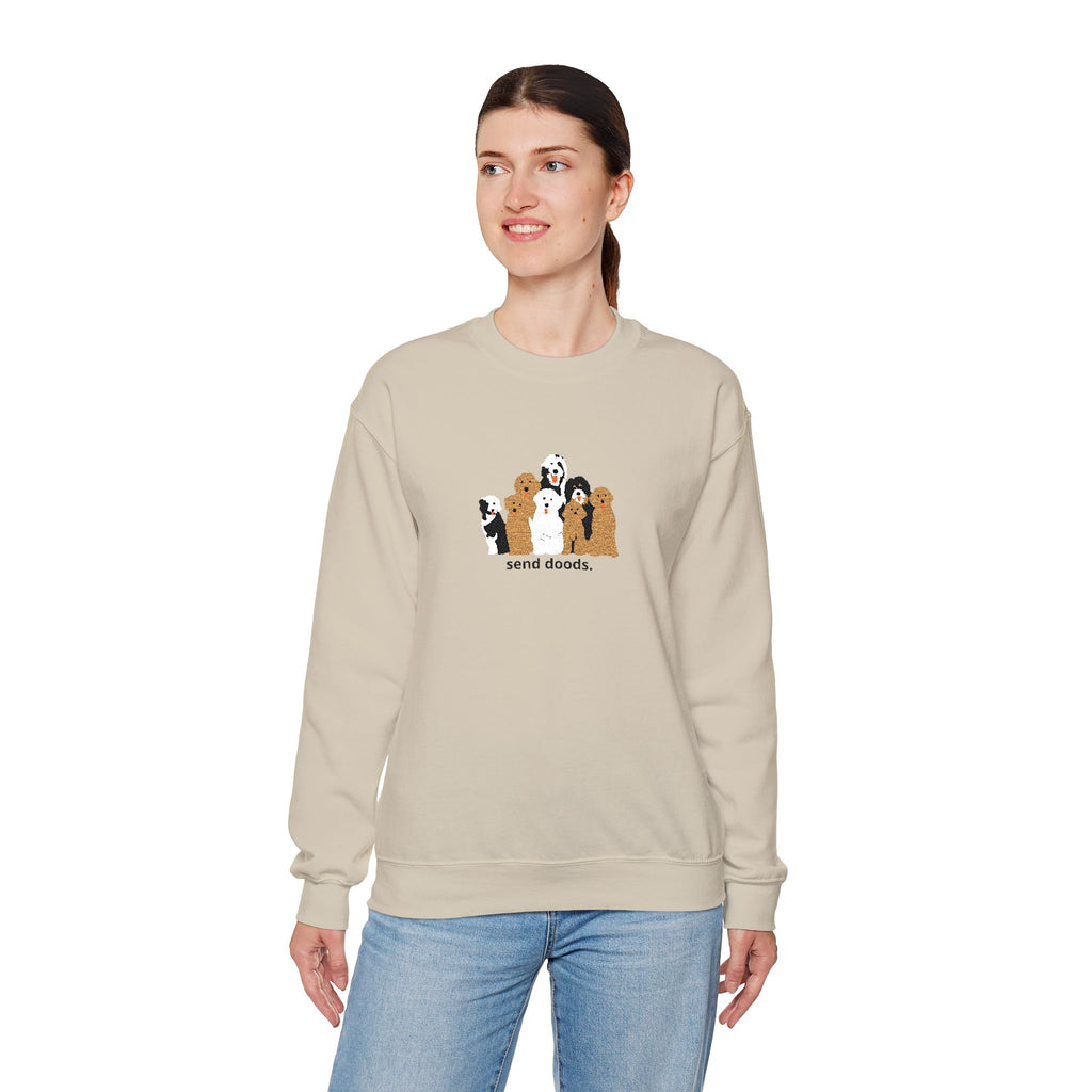 Embroidered Send Doods Crewneck Sweatshirt
