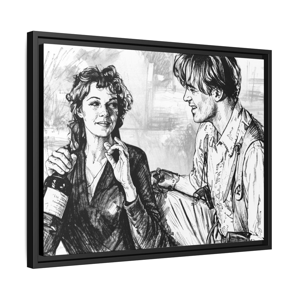Rick & Evelyn Framed Canvas