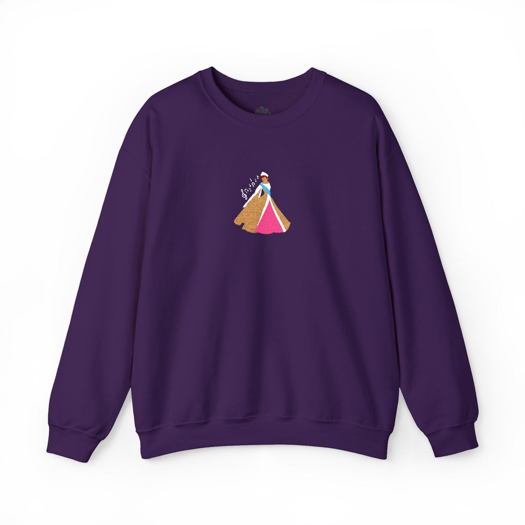 Embroidered Princess Crewneck Sweatshirt