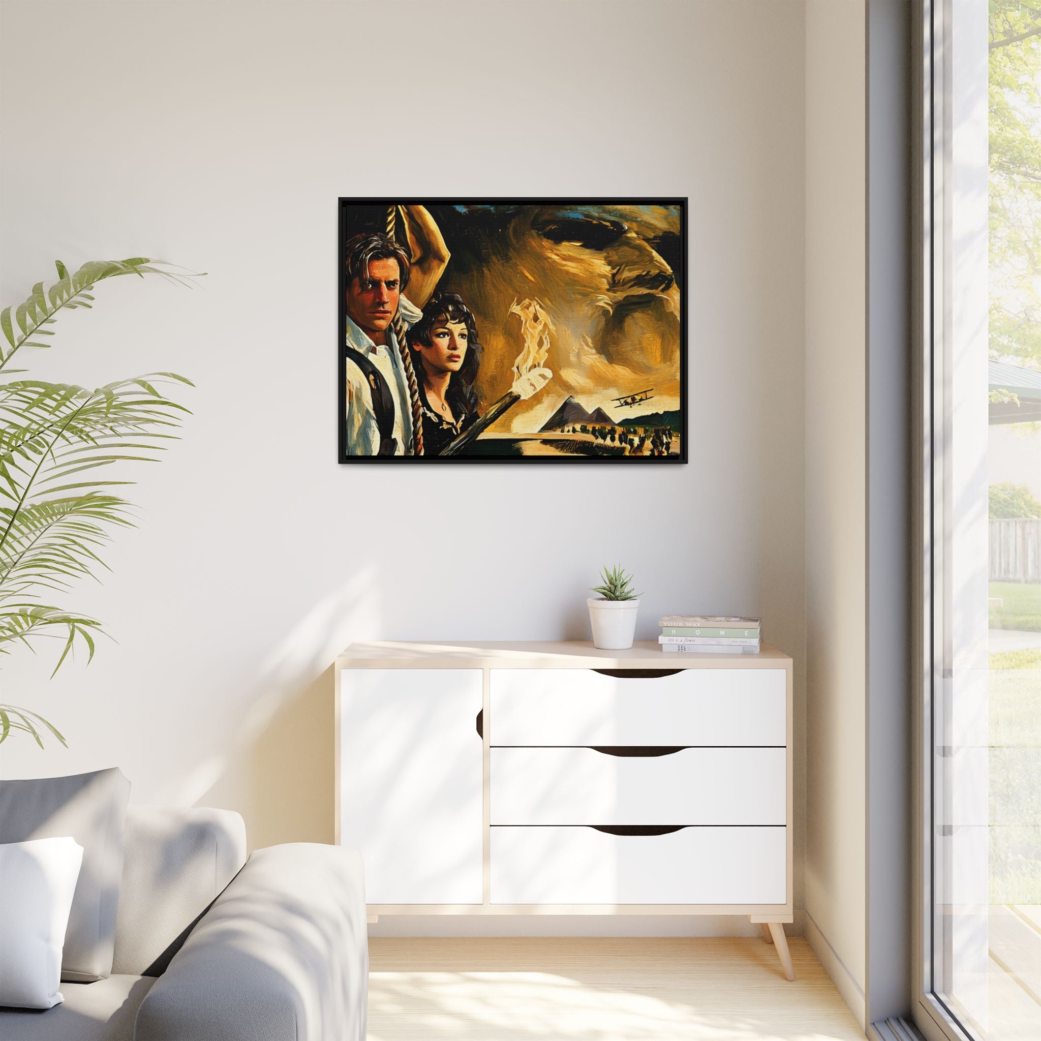 Rick & Evelyn Framed Canvas