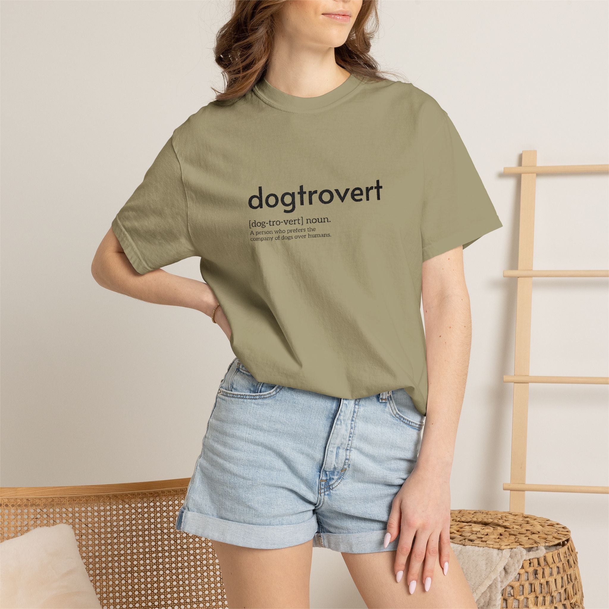 Dog-tro-vert Embroidered T-Shirt