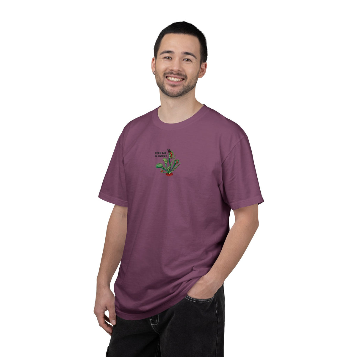 Embroidered Feed Me Seymour Tee
