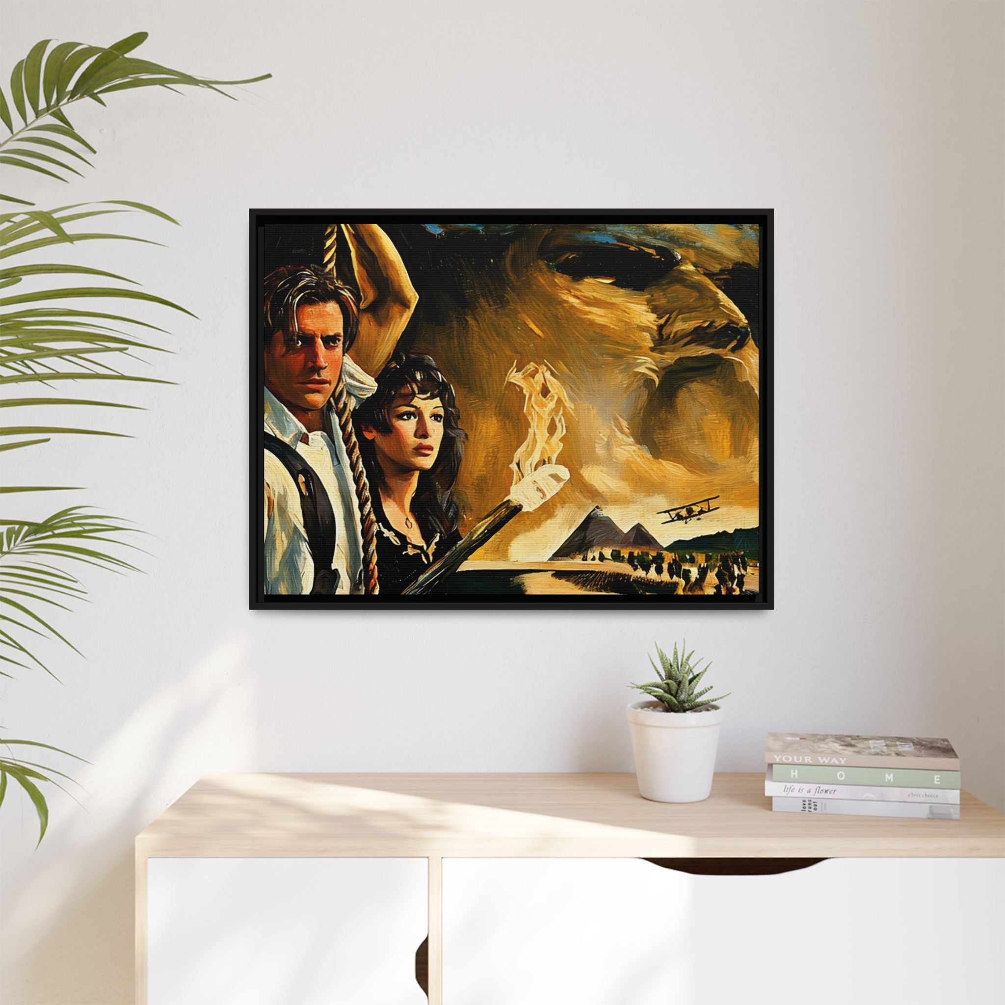 Rick & Evelyn Framed Canvas