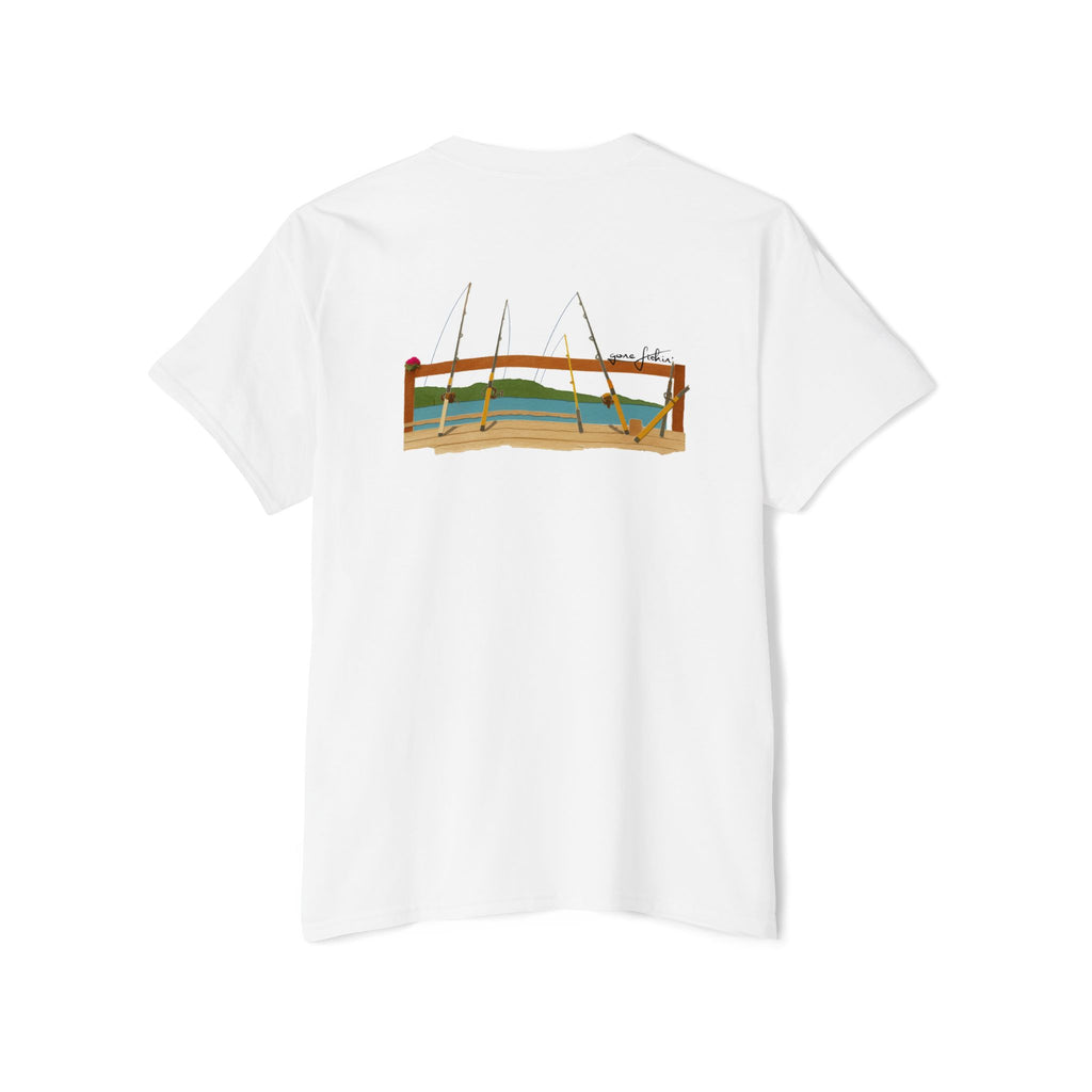 Fishing Illustration Pocket Tee