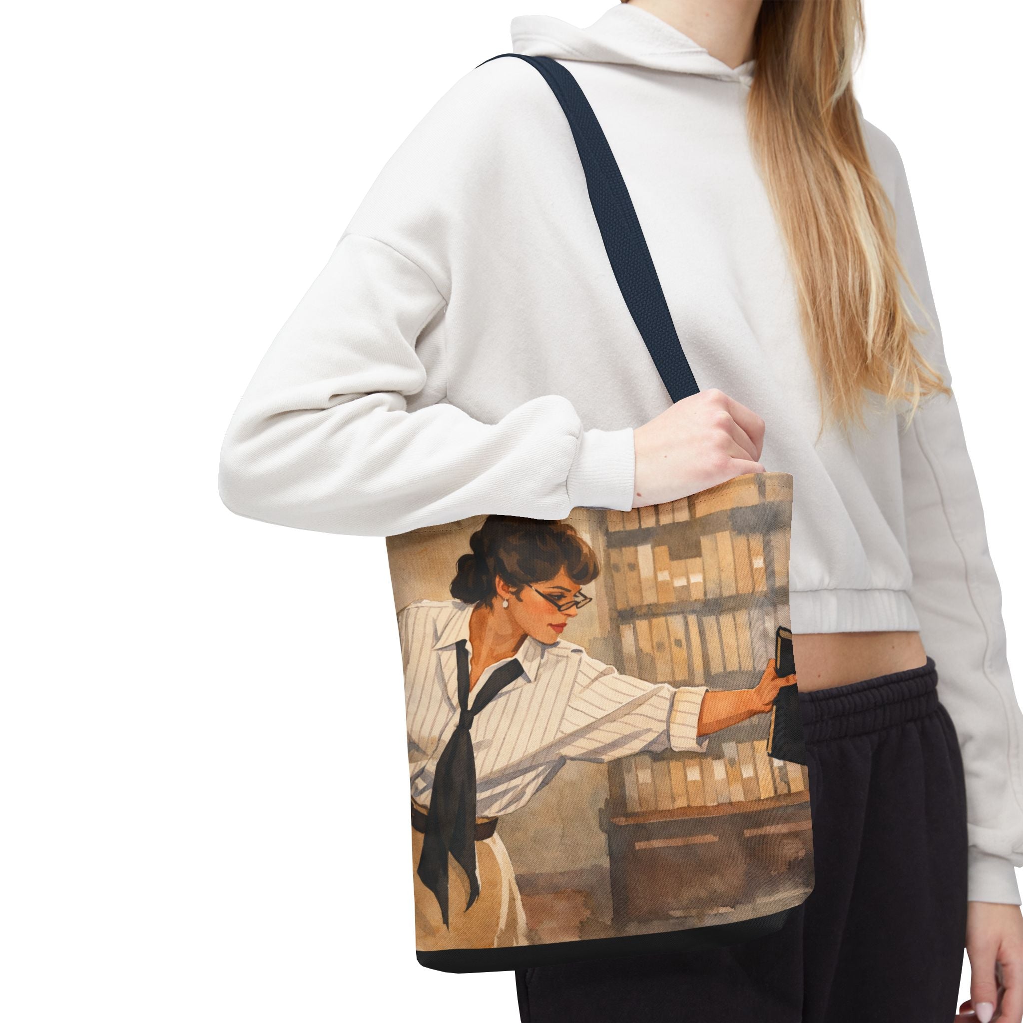 Evelyn Librarian Tote Bag