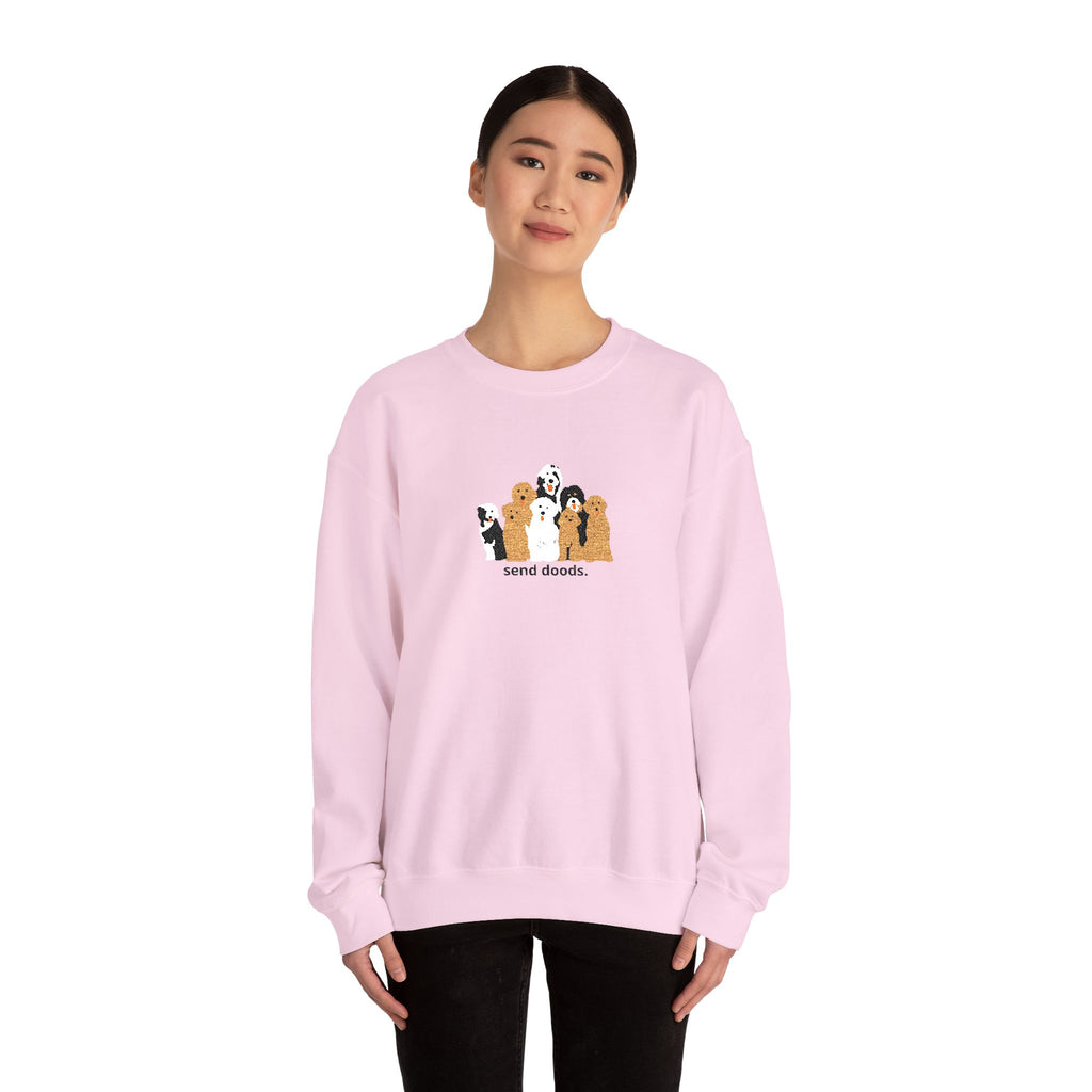 Embroidered Send Doods Crewneck Sweatshirt