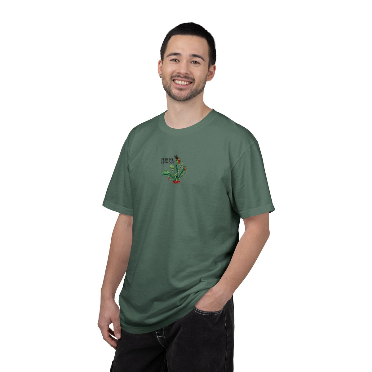 Embroidered Feed Me Seymour Tee