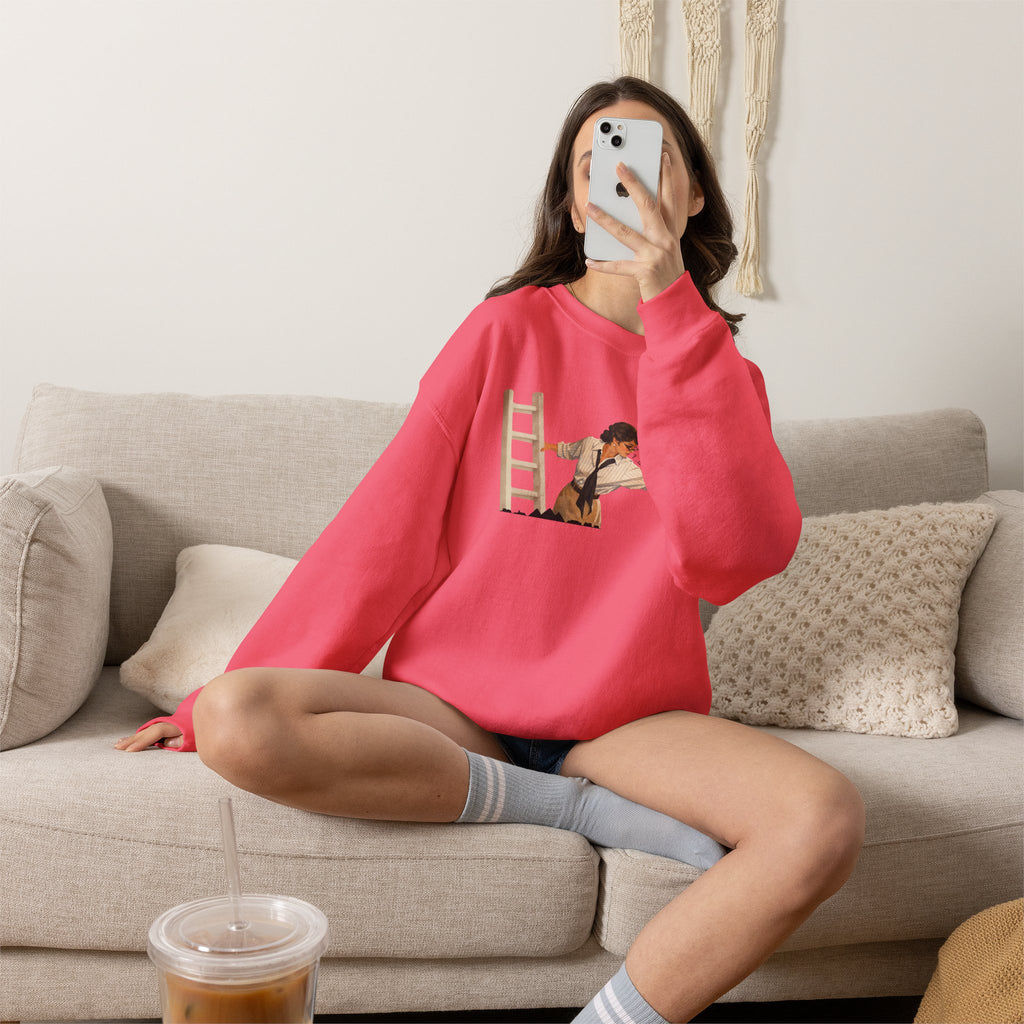 Vintage Evelyn Librarian Crewneck Sweatshirt