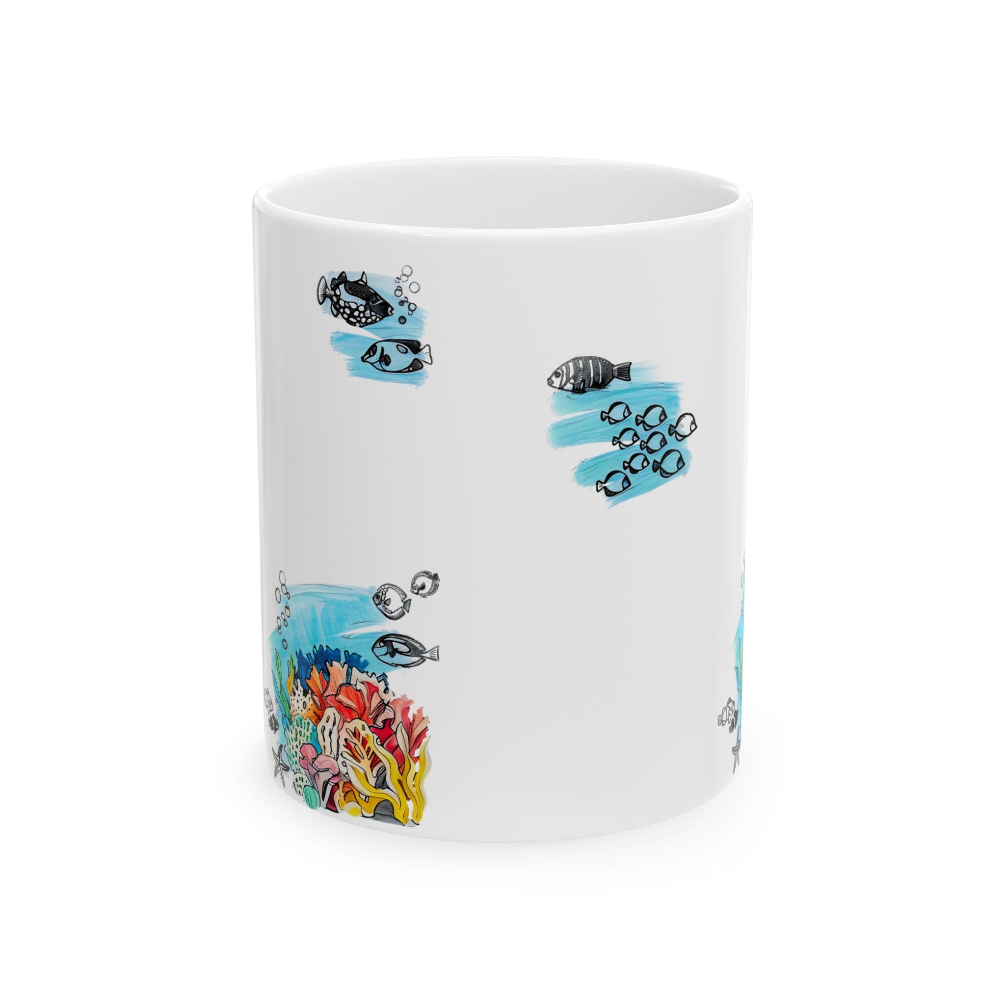 Under The Sea Doodle Coffee Mug