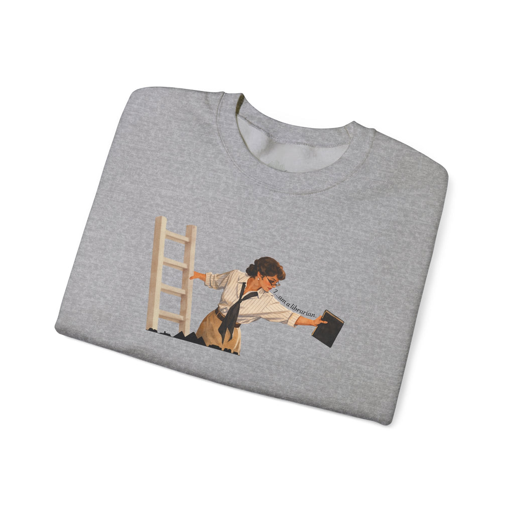 Vintage Evelyn Librarian Crewneck Sweatshirt