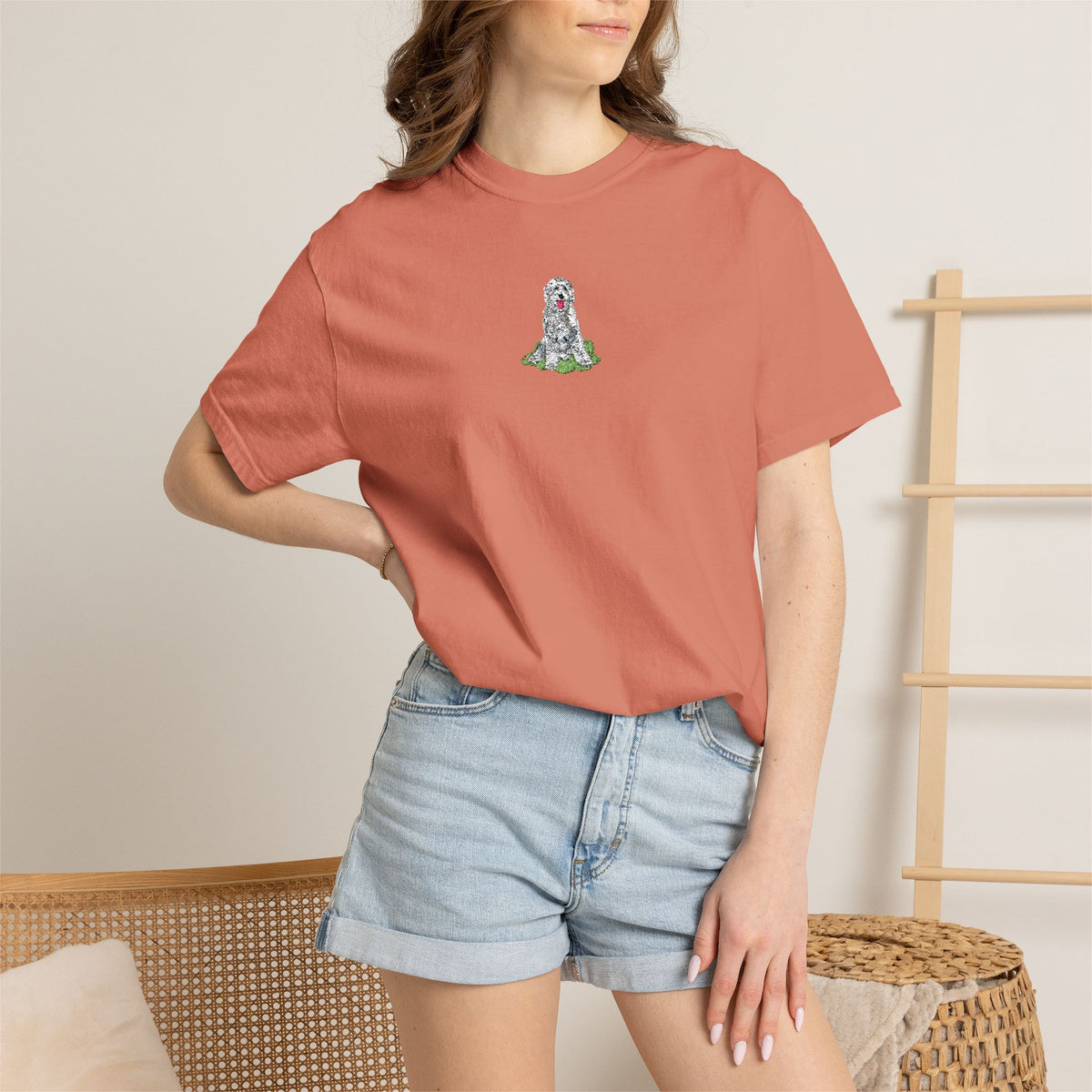 Sheepadoodle Embroidered Tee