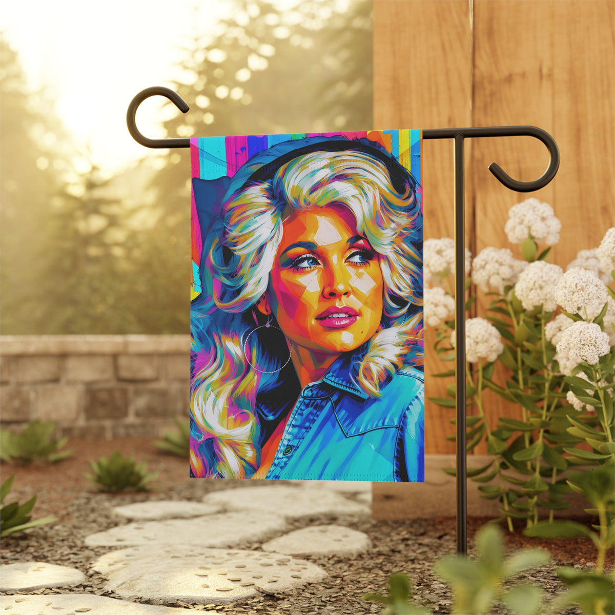 Queen of Country Garden Flag