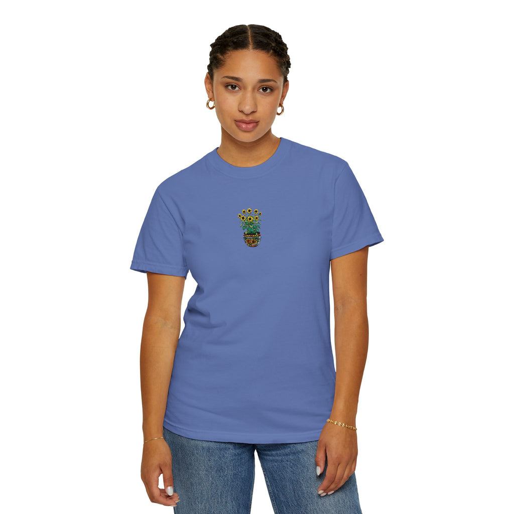 Embroidered Sunflower Tee