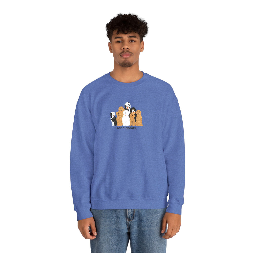 Embroidered Send Doods Crewneck Sweatshirt