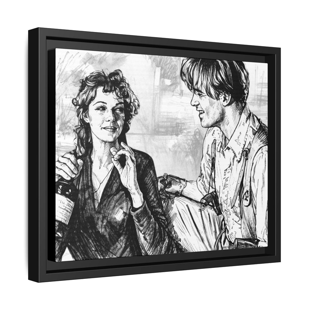 Rick & Evelyn Framed Canvas