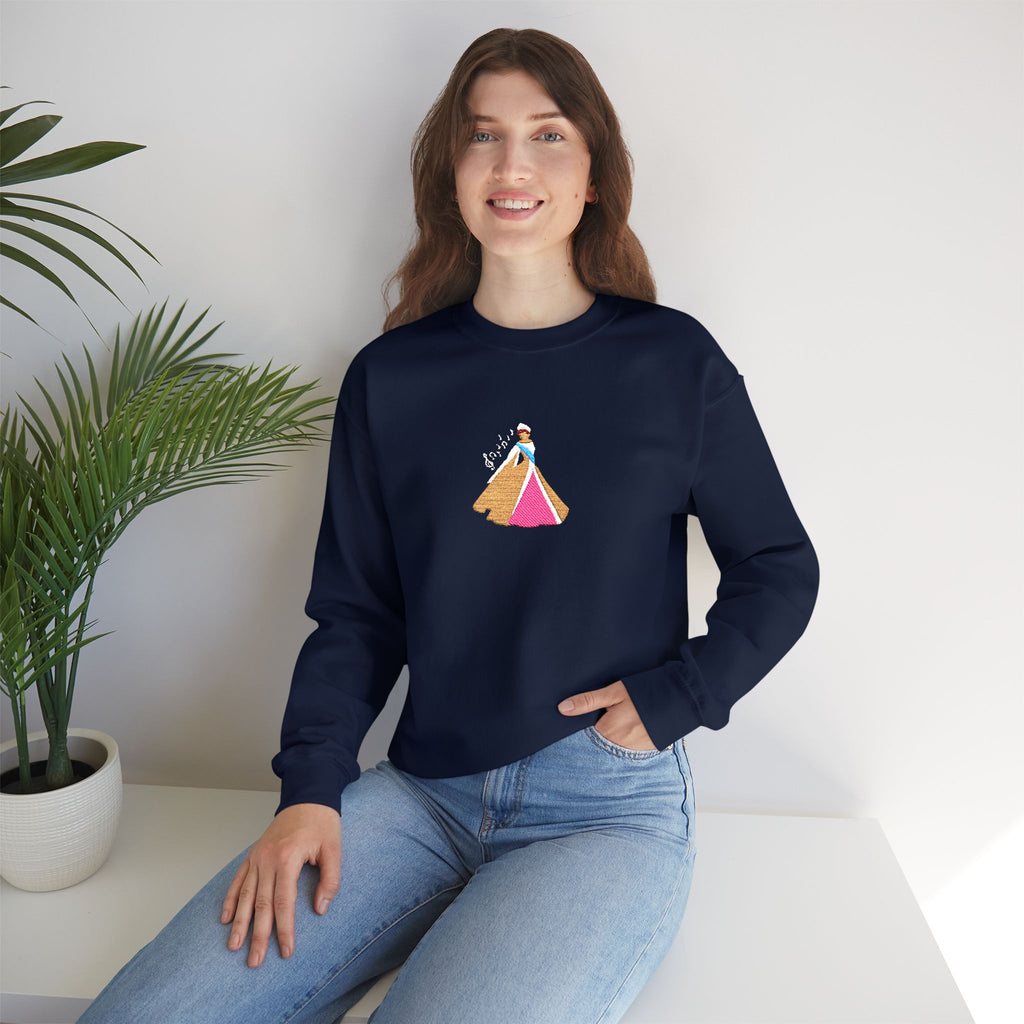 Embroidered Princess Crewneck Sweatshirt