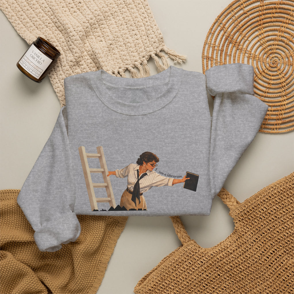 Vintage Evelyn Librarian Crewneck Sweatshirt