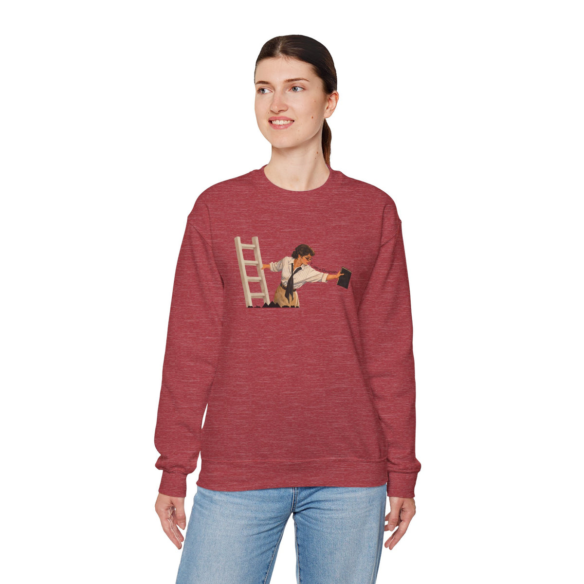Vintage Evelyn Librarian Crewneck Sweatshirt