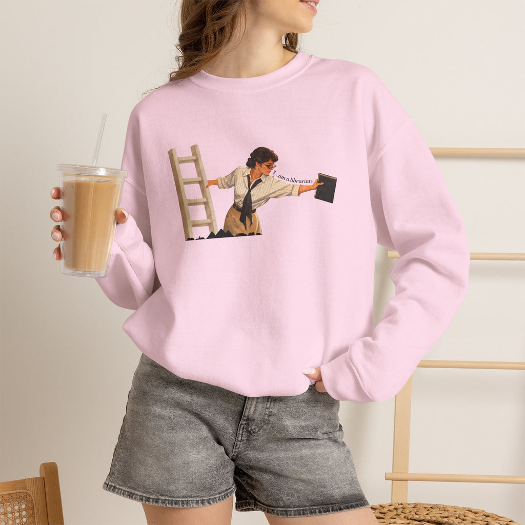 Vintage Evelyn Librarian Crewneck Sweatshirt