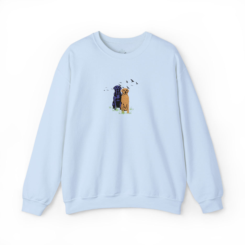 Embroidered Dog Crewneck Sweatshirt