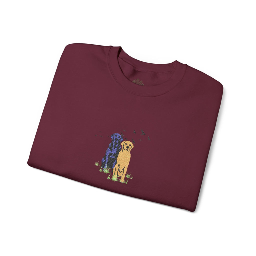 Embroidered Dog Crewneck Sweatshirt