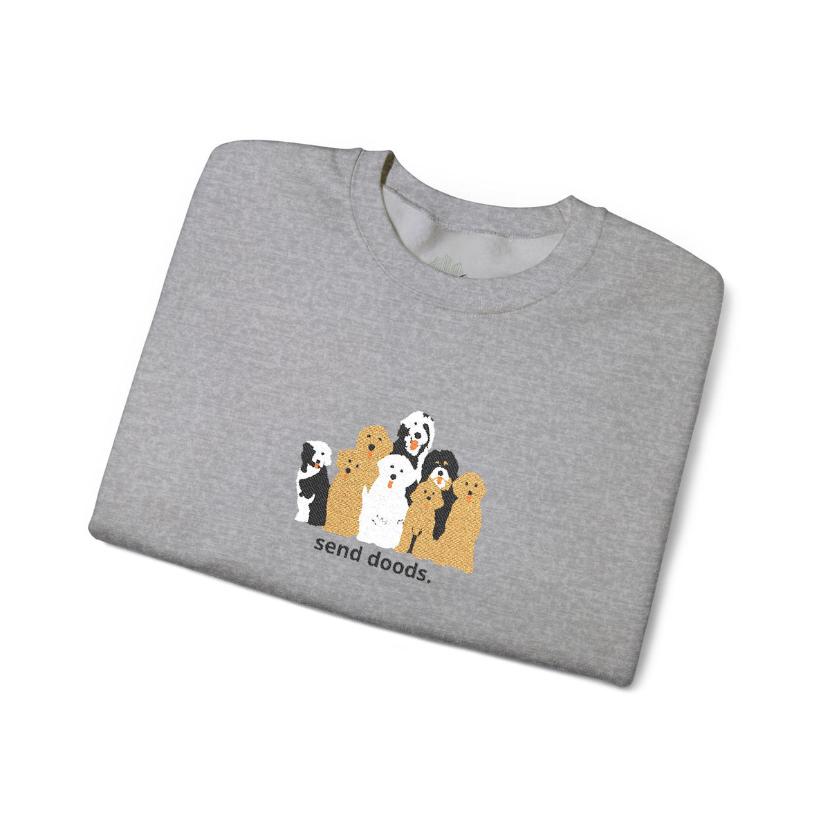 Embroidered Send Doods Crewneck Sweatshirt