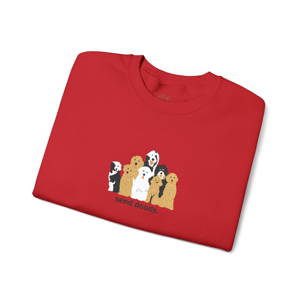 Embroidered Send Doods Crewneck Sweatshirt