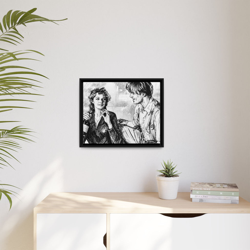 Rick & Evelyn Framed Canvas