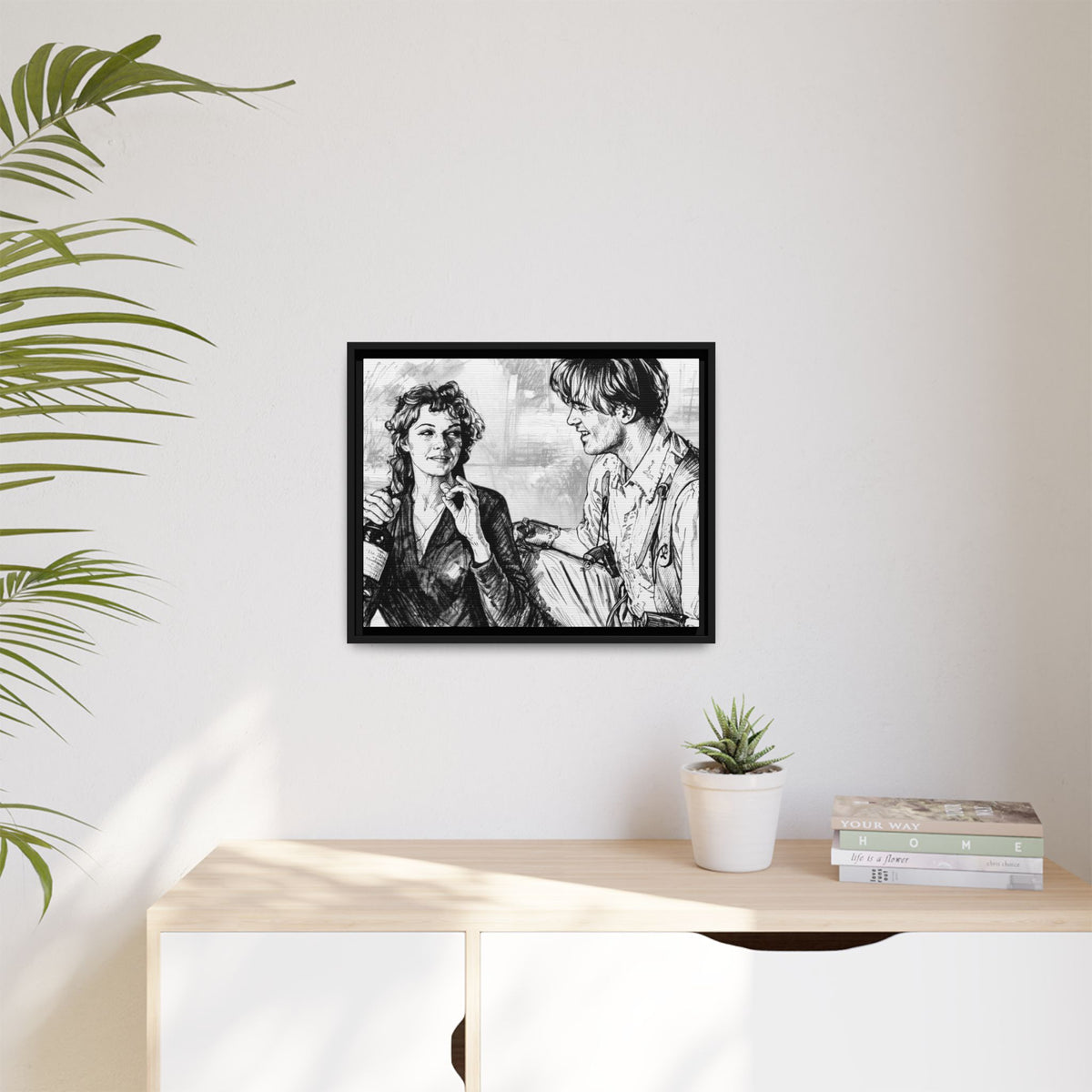 Rick & Evelyn Framed Canvas