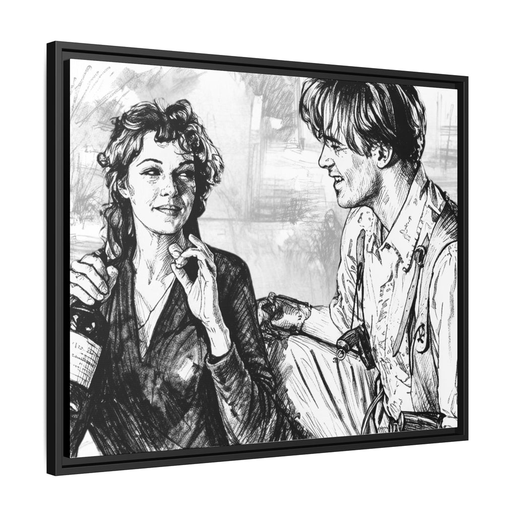 Rick & Evelyn Framed Canvas