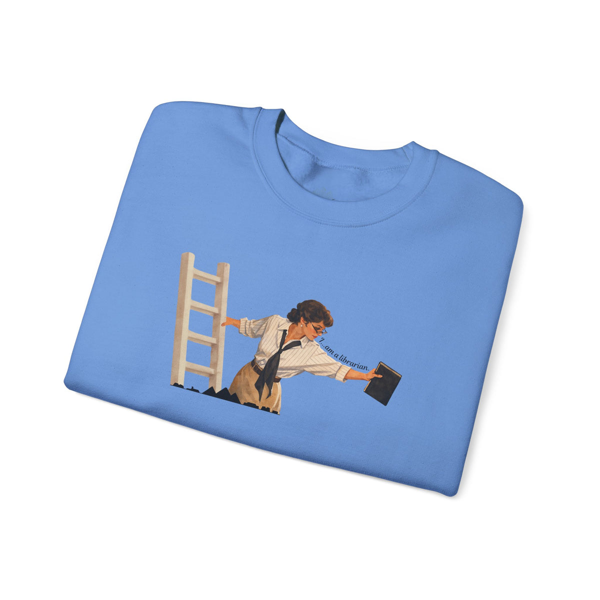 Vintage Evelyn Librarian Crewneck Sweatshirt