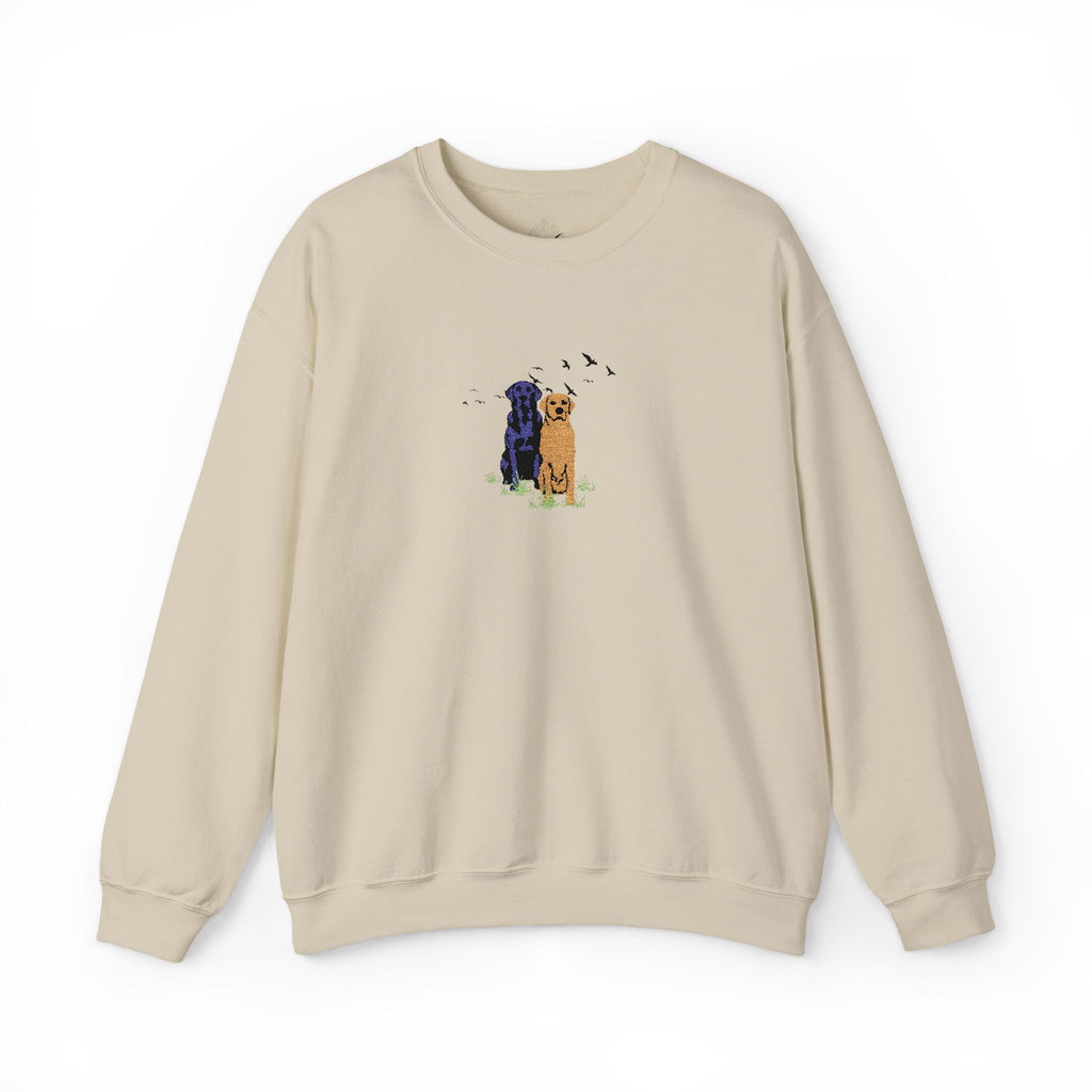 Embroidered Dog Crewneck Sweatshirt